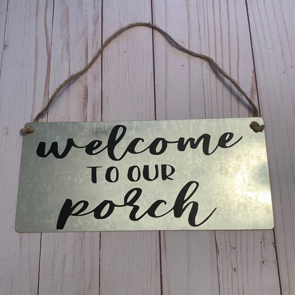 Galvanized Metal Sign